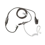 Ακουστικά τύπου Earpiece Security for BAOFENG διαφανές spiral με μικρόφωνο PTT Acoustic Tube 2 Pin