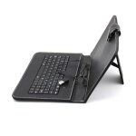 Θήκη Βιβλίο Stand Universal με Πληκτρολόγιο για Tablet 10 ιντσών - Χρώμα: Μαύρο
