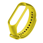 Λουράκι Σιλικόνης για Xiaomi (Mi Band 3/Mi Smart Band 4) - Xρώμα: Κίτρινο