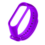 Λουράκι Σιλικόνης για Xiaomi (Mi Band 3/Mi Smart Band 4) - Xρώμα: Μωβ Ανοιχτό
