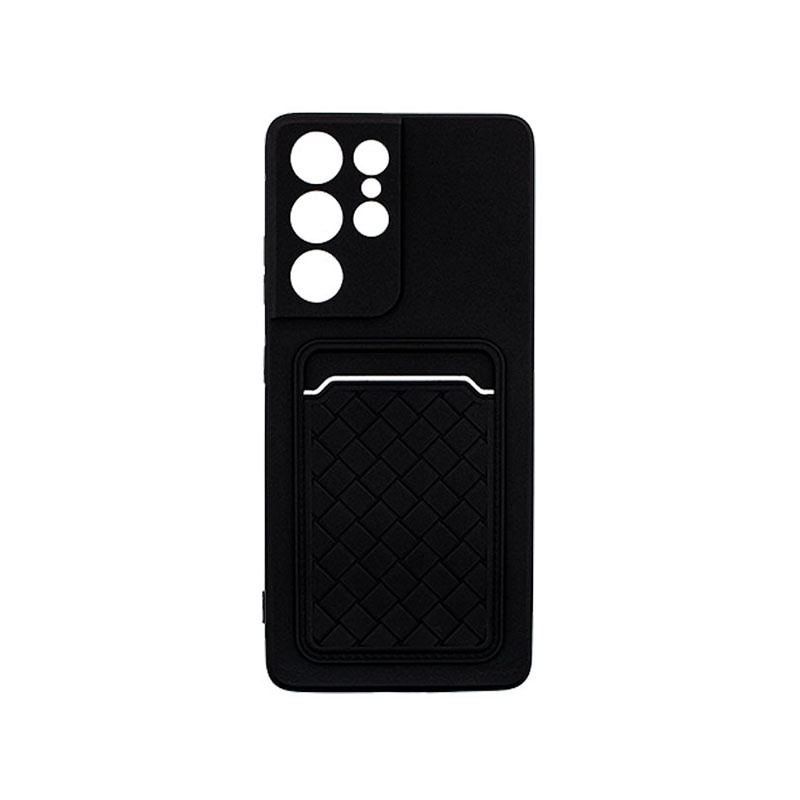 0089905_-samsung-galaxy-s21-ultra- OEM Θήκη Πλάτης Σιλικόνης Με Υποδοχή Κάρτας για Samsung Galaxy S21 Ultra - Μαύρο - Image 1