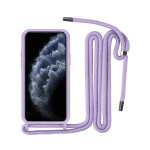 Θήκη Σιλικόνης Back Cover με Λουράκι για Samsung Galaxy A13 4G - Λιλά