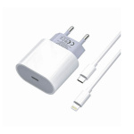 PZX Φορτιστής Με Καλώδιο Type-C σε iPhone P43 - Λευκό