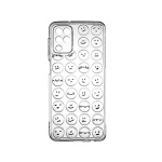 Θήκη Σιλικόνης με Emoji για Samsung A22 4G - Διαφανές