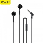 Ακουστικά handsfree 3.5mm jack μαύρα PC-7 Awei