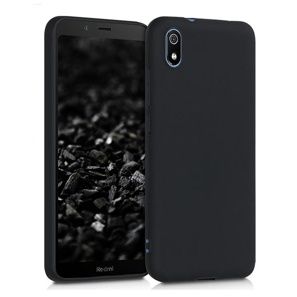 Θήκη Σιλικόνης για Xiaomi Redmi 7A - Μαύρη - Image 1