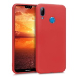 Θήκη Σιλικόνης Soft TPU Back Cover για Huawei P20 Lite - Κόκκινο