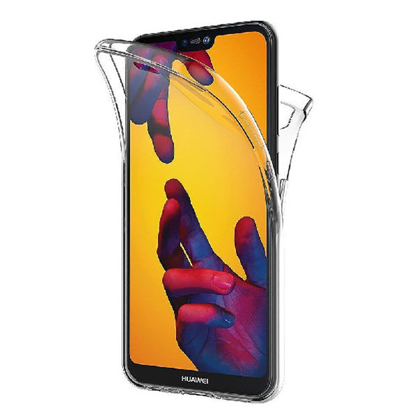 Θήκη Σιλικόνης Μπρος/Πίσω για Huawei P20 Pro - Διάφανη - Image 1