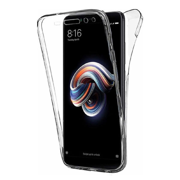 Θήκη Σιλικόνης Μπρος/Πίσω για Xiaomi Redmi 6/6A - Διάφανη - Image 1