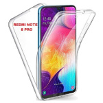 Θήκη Σιλικόνης Μπρος/Πίσω για Xiaomi Redmi Note 8 Pro - Διάφανη