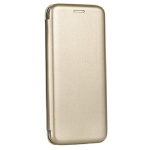 Μαγνητική Θήκη Flip Curved Elegance για Huawei P Smart S/Y8P - Χρυσό