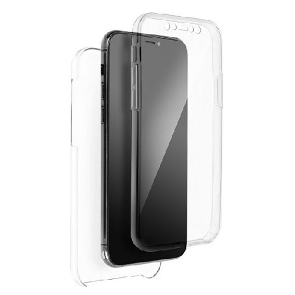 Θήκη Σιλικόνης 360° Μπρός/Πίσω για Xiaomi Redmi 9T/Poco M3 - Διάφανη - Image 1