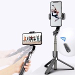 Combo selfie stick with tripod and remote control bluetooth GIMBAL STABILIZER black SSTR-L08 - Image 4
