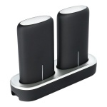 2x Docking Station Power Bank 5000mAh με Θύρα USB-A Μαύρο