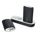 2x Docking Station Power Bank 5000mAh με Θύρα USB-A Μαύρο - Image 2