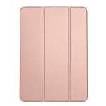 Θήκη Βιβλίο - Σιλικόνη Flip Cover Tri-Fold για Samsung Galaxy Tab A7 Lite T220/T225 - Ρόζ Χρυσό