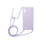 OEM Colored Silicone Cord Case Για Xiaomi Redmi Note 11 Pro / Pro Max με Κορδόνι Back Cover - Μωβ