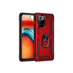 Hybrid Shockproof Armor Case With Rotating Ring για Xiaomi Poco M4 Pro 5G - Κόκκινο