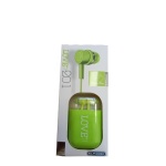 Elmcoei LOVE EV201 Handsfree Jack 3.5mm With Microphone Light Green