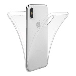 Θήκη Σιλικόνης Μπρος/Πίσω για iPhone XS Max - Διάφανη
