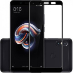 5D Full Cover Προστασία Οθόνης Tempered Glass 9H για Xiaomi Redmi NOTE 5/5 PRO - Μαύρο