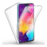 Θήκη Σιλικόνης Μπρος/Πίσω | Samsung A70 Διάφανη