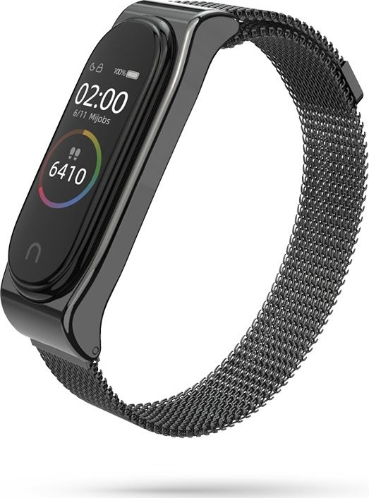 Λουράκι Μεταλλικό Μαύρο (Mi Band 3/4) - Image 1
