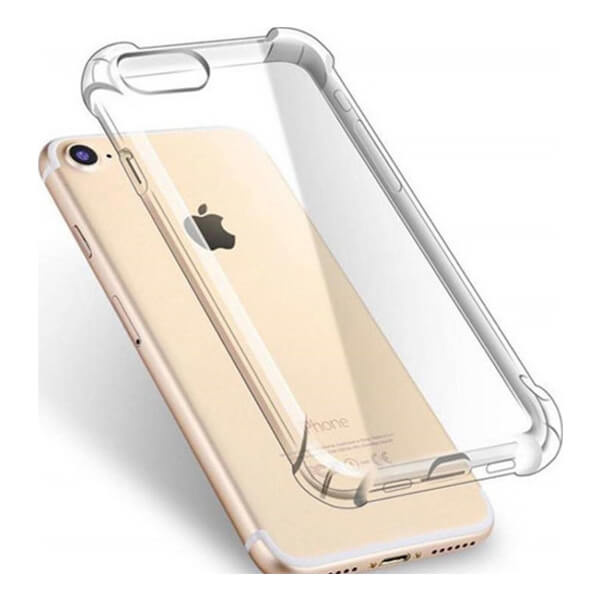 Θήκη Σιλικόνης Antishock για iPhone 5/5S/5C/SE - Διάφανη - Image 1