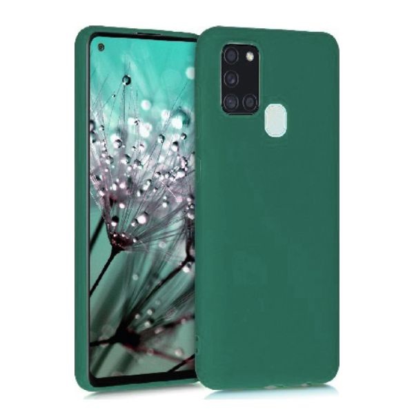 OEM Θήκη Σιλικόνης Soft TPU Back Cover | Samsung A21s Πράσινο Σκούρο - Image 1