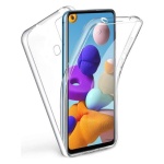 Θήκη Σιλικόνης Μπρος/Πίσω | Samsung A21s Διάφανη