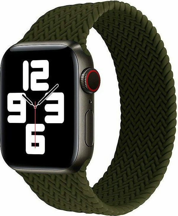 Υφασμάτινο Band Λουράκι OEM για (Apple Watch 42/44/45mm ) – Χακί - Image 1