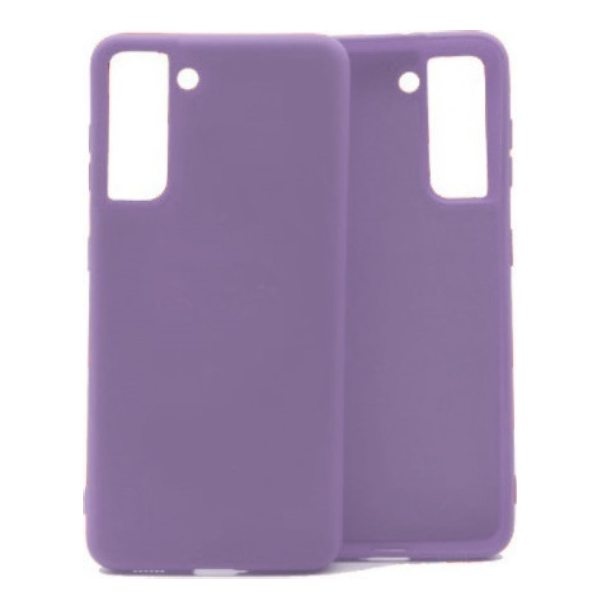 OEM Θήκη Σιλικόνης Soft TPU Back Cover | Samsung S21 Ultra Λιλά - Image 1