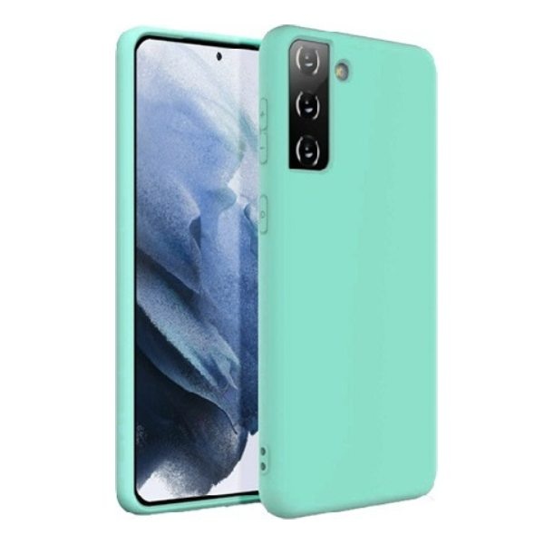 Θήκη Σιλικόνης Soft TPU Back Cover | Samsung S21 Τιρκουάζ - Image 1