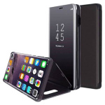 OEM Θήκη Clear View Stand Cover για Xiaomi Redmi Note 10 Pro/10 Pro Max - Μαύρο