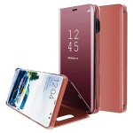 OEM Θήκη Clear View Stand Cover για Xiaomi Redmi Note 10 Pro/10 Pro Max - Ρόζ
