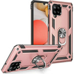 Θήκη Motomo Tough Armor With Ring για Samsung Galaxy A12 - Ροζ Χρυσό