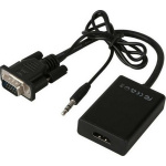 Μετατροπέας VGA female σε HDMI / 3.5mm male