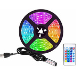 Αδιάβροχη Ταινία LED RGB 5m με Τροφοδοτικό και Τηλεχειριστήριο SMD5050 USB (5V) White Shark