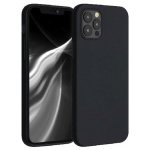 OEM Θήκη Σιλικόνης Matt TPU Silicone Case για iPhone 12/12 Pro - Μαύρο