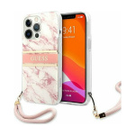 Guess Hard Case για Apple iPhone 13 Pro Max - Μάρμαρο Ροζ