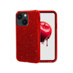 OEM Glitter Case Shining Cover για Apple iPhone 13 Mini - Κόκκινο