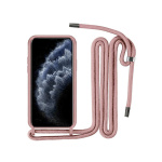 Θήκη Σιλικόνης Back Cover Με Λουράκι για Samsung Galaxy A22 5G - Ροζ