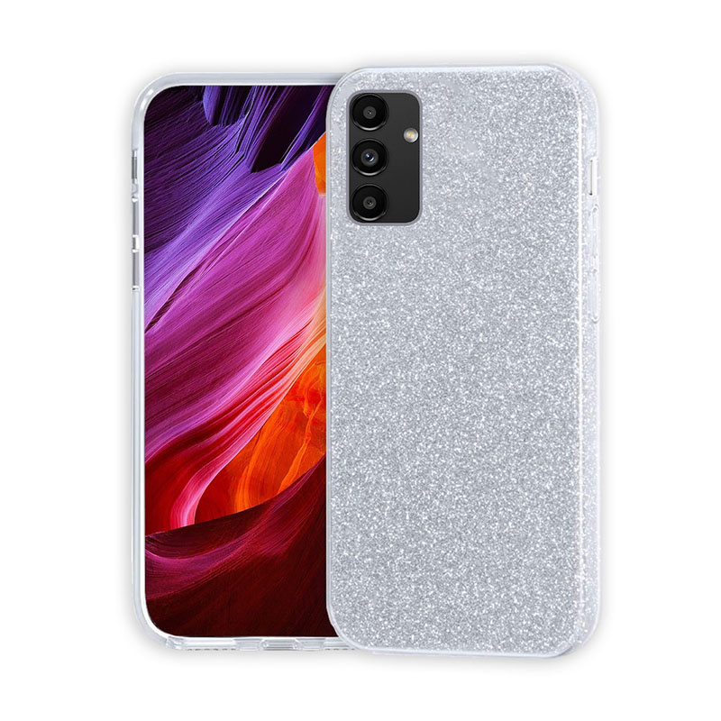 Θήκη Σιλικόνης Caselab Glitter για Samsung Galaxy A04S/A13 5G - Ασημί - Image 1