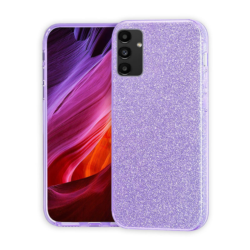 Θήκη Σιλικόνης Caselab Glitter για Samsung Galaxy A13 4G - Μωβ - Image 1