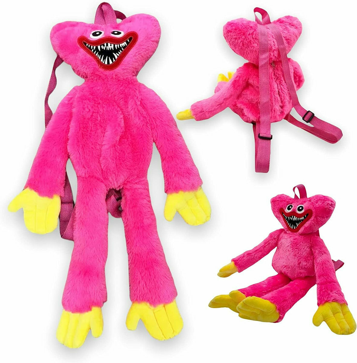 Παιδικό σακίδιο πλάτης Backpack Λούτρινο Huggy Wuggy Kissy Missy - Image 1
