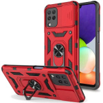 Θήκη Motomo Tough Armor With Ring για Samsung Galaxy A22 4G - Κόκκινο