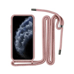 Θήκη Σιλικόνης Back Cover με Λουράκι για Samsung Galaxy A13 4G - Ροζ