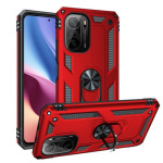 Θήκη Motomo Tough Armor With Ring για Xiaomi Poco F3/Mi 11i - Κόκκινο