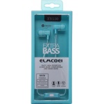 Elmcoei EV110 In-ear Handsfree με Βύσμα 3.5mm Γαλάζιο