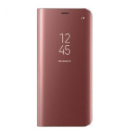 Θήκη Clear View Cover OEM για Huawei P40 Lite E - Ροζ